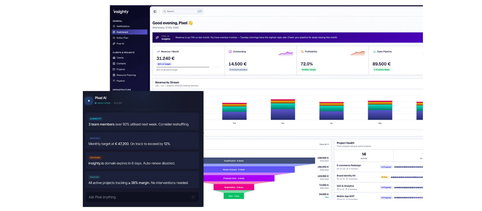 AI-Native Ops Platform mockup