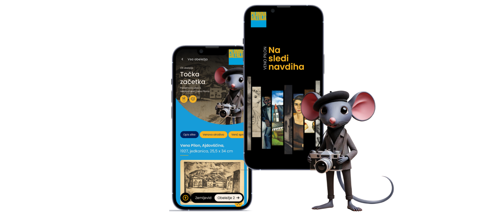 Veno Pilon — cultural heritage brought to mobile mockup
